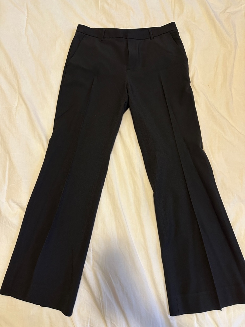 NWOT Banana Republic Women's Pleated Bootcut Dress Pants Black Size 10 Petite